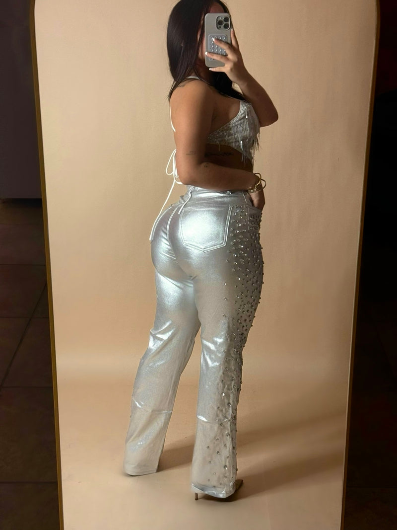 SAMANTHA METALLIC PANTS