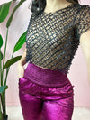 MESHED PEARL TOP (5 COLORES DISP.)