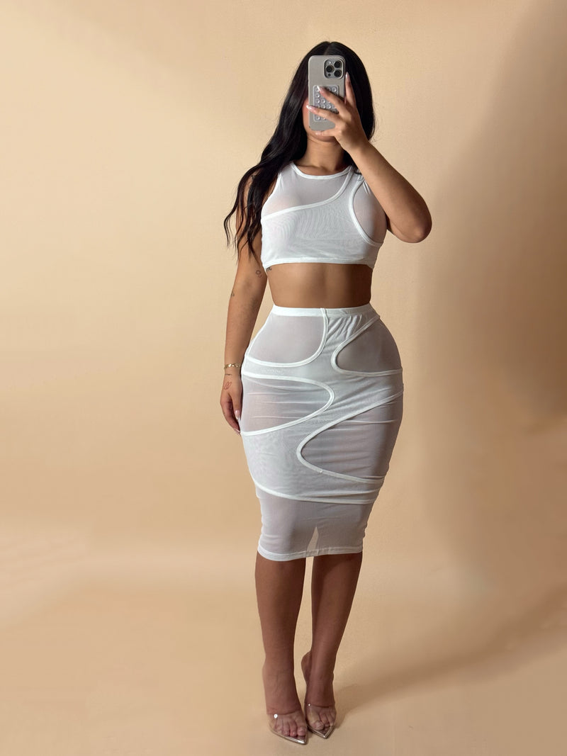 SYDNEY MESHED SET (WHITE)