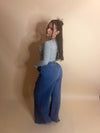 TERRY WIDE LEG PANTS