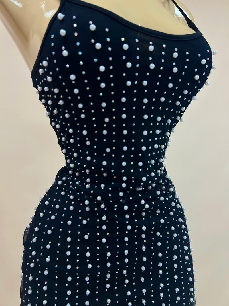 MESH PEARL DRESS