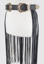 BUCKLE FRINGE BELT