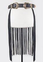 BUCKLE FRINGE BELT