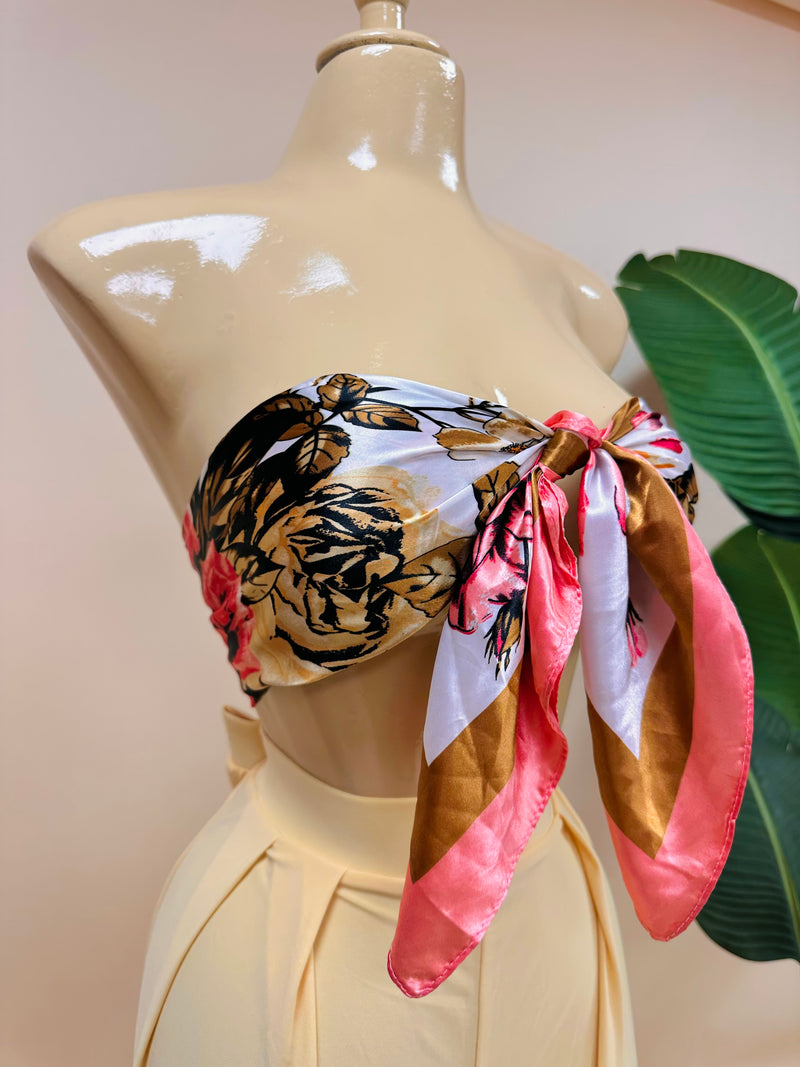 ROSES SCARF TOP