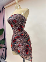 LEOPARD CHERRY DRESS