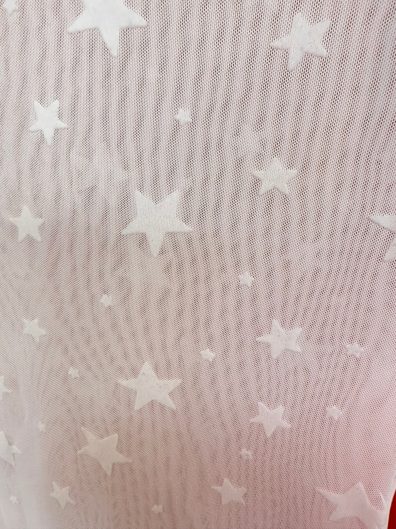 STARS MESH DRESS (WHITE)