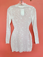 STARS MESH DRESS (WHITE)