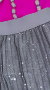 HOLIDAY MIDI SKIRT (SILVER)