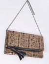 Snakeskin Meshed Mini Clutch